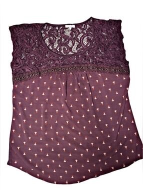 Maurices Lace Trim Blouse XL